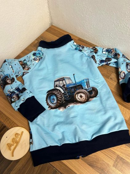 Mikina modrý traktor