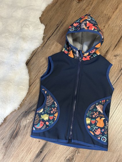Softshell vesta lesní zvířátka - JD