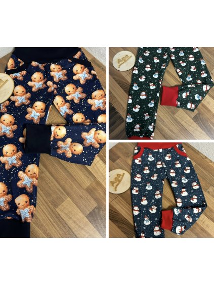 Tepláky - výběr vzorů vánoční a zimní téma