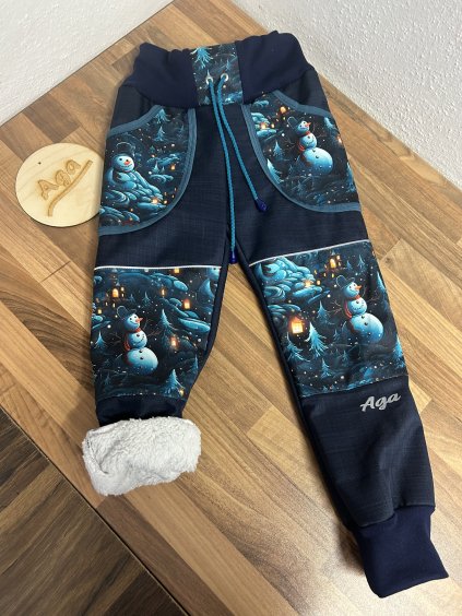 Softshell kalhoty sněhulák ve světě fantazie - BERÁNEK