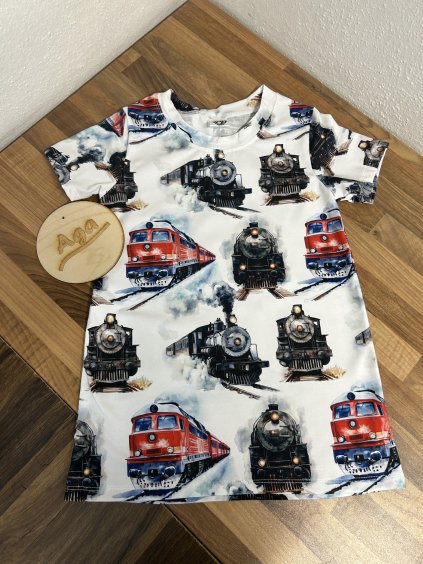 Tričko - vlaky