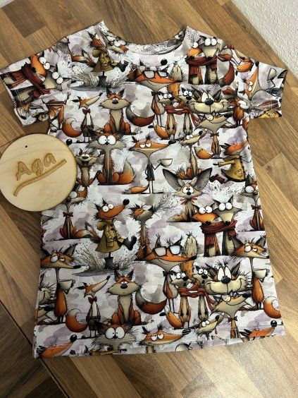 Tričko - vtipné lištičky