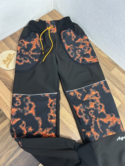Softshell kalhoty láva vel. 146- FLEECE