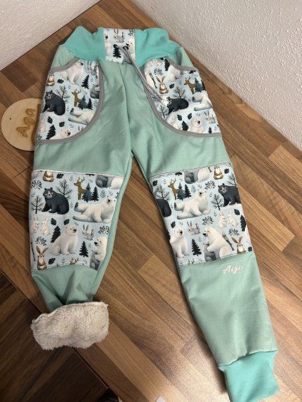 Softshell kalhoty lední medvědi - BERÁNEK