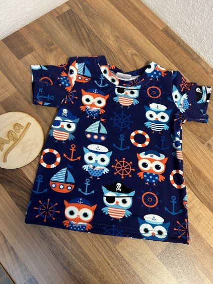 Tričko - pirátské sovy