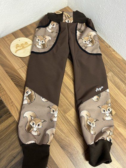 Softshell kalhoty veverky- FLEECE