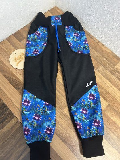 Softshell kalhoty minecraft panáček - JARNÍ
