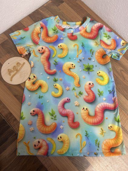 Tričko - žížalky