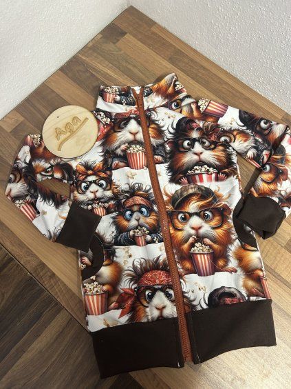 Mikina křeček a popcorn