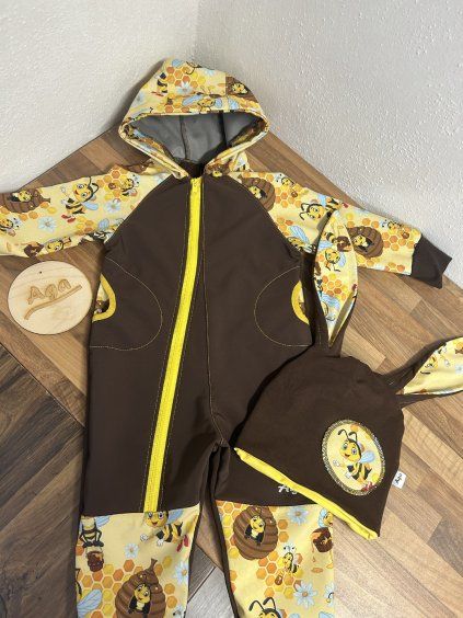 Softshell kombinéza včelky - FLEECE