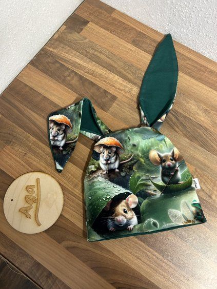 Čepice ušatá a nákrčník 🐭  myšičky