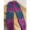Softshell kalhoty hvězdičky s fialovou - FLEECE
