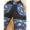 Softshell kalhoty modré dino na černém základu - FLEECE