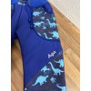 Softshell kalhoty dino modrá - FLEECE