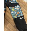 Softshell kalhoty zvířátka petrolej s černým základem - FLEECE