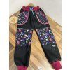 Softshell kalhoty hvězdičky černý základ- FLEECE