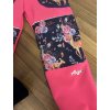 Softshell kalhoty srnky s květy - FLEECE