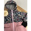Softshell parka/ bunda bobule s růžovým základem FLEECE