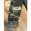 Softshell kalhoty dinosauři na khaky- BERÁNEK