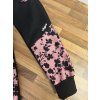 Softshell kalhoty černorůžové květy- JARNÍ