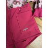 Softshell parka/ bunda růžový traktůrek FLEECE