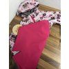 Softshell parka/ bunda růžový traktůrek FLEECE