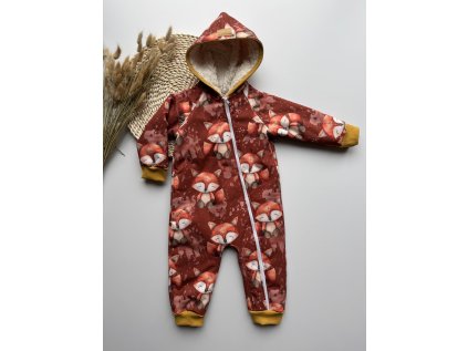 Softshellový overal beránkový - Liška