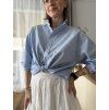 Upcyklo halenka Královsky modrá M-XL
