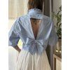 Upcyklo halenka Královsky modrá M-XL