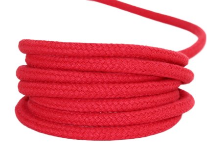 Klasik bavlněné lano Velvetina - červená