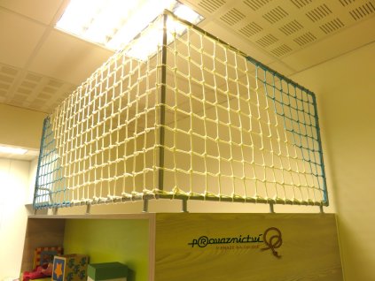 Síťová výplň dvoubarevná uzlovaná