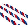 Stáčené lano Trikolora 8mm – Lesklé, Syntetické hedvábí