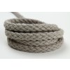 Tandem bavlněná šňůra Velvetina - šedobéžová