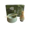 Čajový set matcha (chasen, chashaku, chawan miska, stojánek)