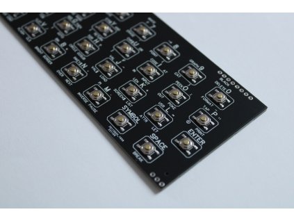 ZX Spectrum Harlequin SMD black Keyboard assembled