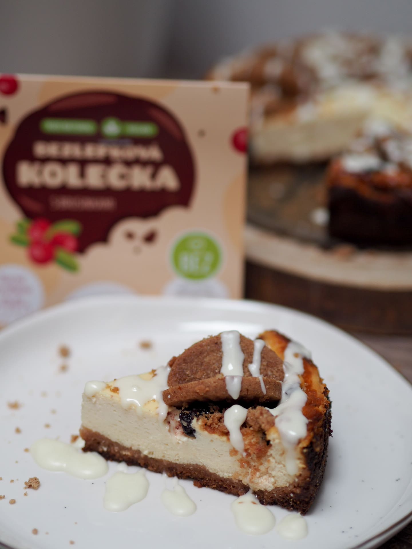 Brusinkový cheesecake