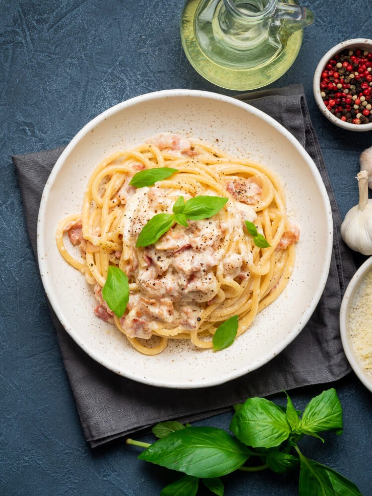 Fitness špagety Carbonara
