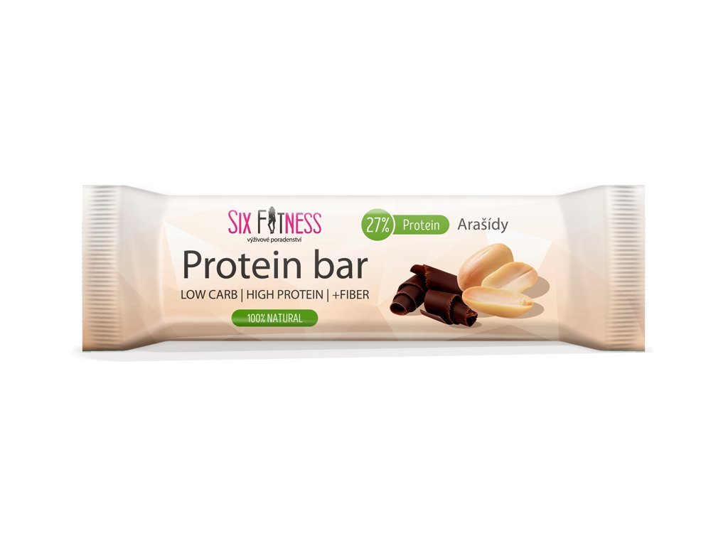 sixfitness arašídová protein bar