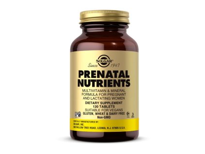 solgar prenatal nutrients prenatalni ziviny 120 tablet