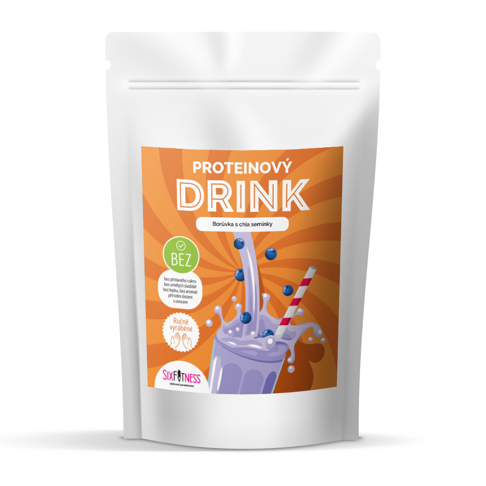 Proteinový DRINK - borůvka s chia semínky Množství:: 250 g