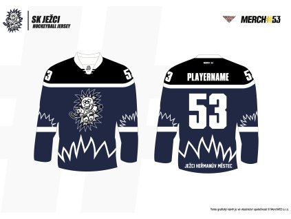 SK JEŽCI HOCKEYBALL JERSEY blue