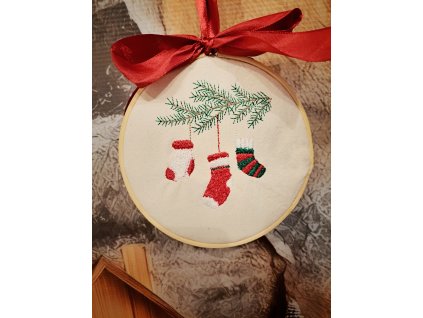 Vianočná dekorácia - konárik