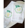 Vyšívaný uteráčik s Monogramom (veľký), 50cm x 100cm