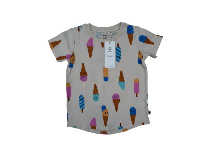 Béžové tričko se zmrzlinami Lindex