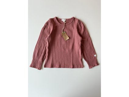 Tričko žebrované s dlouhým rukávem Newbie