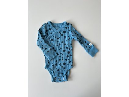 Modré body s puntíky Lindex