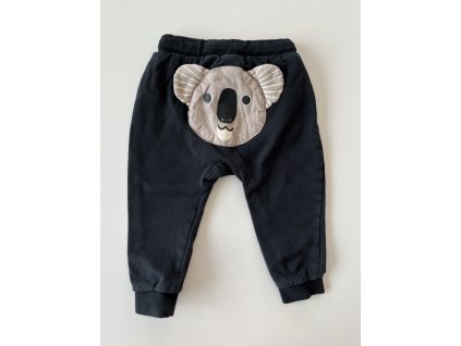 Černé tepláky s koalou Lindex