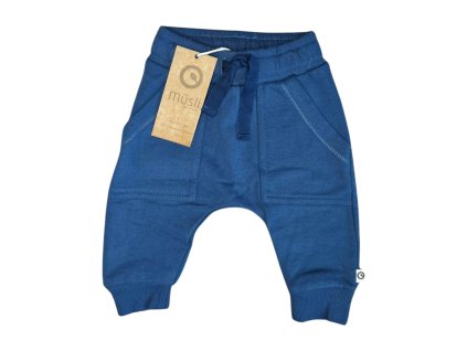 Modré tepláky s kapsami Müsli