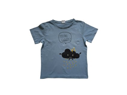 Modré tričko s mrakem Lindex