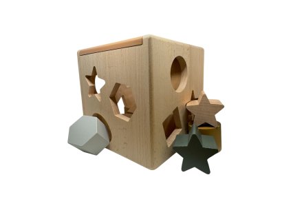 Dřevěná vkládačka Liewood Mark Puzzle Cube Tuscany rose multi mix